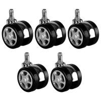 ราคา 5pcs Castor Wheels Universal Caster Wheels 11X22mm Office Chairs wheels for Hard Floors and Carpet Racing Design 2 5inch Wheels Replacement Rollers Trolley Wheel (5454316083)