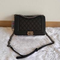 ราคา กระเป๋าผู้หญิงบอย8และ10นิ้ว กระเป๋าสะพายไหล่ กระเป๋าหนังคาเวียร์ (21492890958)