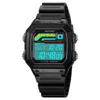 ราคา SKMEI 2024 นาฬิกาใหม่สำหรับผู้ชาย สายสแตนเลส TPU กันน้ำ นาฬิกาสปอร์ตดิจิตอลมัลติฟังก์ชั่นพร้อมไฟ EL 2307 (22535109437)