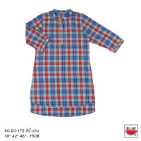 ราคา แตงโม SUIKA เสื้อคอจีนเจาะสาบแขนสามส่วนตัวยาวเจาะกระเป๋าข้าง ลายสก๊อต SC DJ (21492579286)