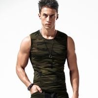 ราคา เสื้อกล้ามลายพรางผู้ชายลายพรางสำหรับผู้ชายแขนกุดสีเขียวทหารผ้าฝ้ายแท้สำหรับออกกำลังกายฟิตเนสรัดรูปแขนกุดระบายอากาศได้ดีสำหรับฤดูร้อน (17409209164)