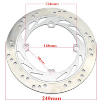 ราคา สำหรับฮอนด้า AX 1 NX250 AX 1 NX 250 1989 1994ด้านข้างด้านหน้ารถจักรยานยนต์โรเตอร์จานเบรคด้านหน้า240มม หลัง220มม (21697310309)