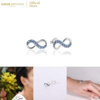 ราคา Louis Montini Jewelry Sterling Silver 925 Earrings ต่างหูเงินแท้ 92 5 ต่างหูผู้หญิง รูป Infinity LJER02 (10599882871)