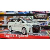 ราคา โมเดลรถเหล็ก โมเดลรถสะสม โมเดลรถ Toyota alphard scale 1 24 มี2สี สีดำ สีขาว สินค้ามีในไทยพร้อมส่ง 650 (16578116861)