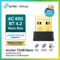 ราคา TP Link Archer T2UB Nano AC600 Nano Wi Fi Bluetooth 4 2 USB Adapter ตัวรับสัญญาณ WiFi สำหรับคอมพิวเตอร์ โน้ตบุ๊ค (21325756388)