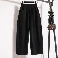 ราคา มีไซส์ใหญ่ Plus Size Womens Solid Color Black Khaki Pants Elastic Waist Casual All Matching Harem Trousers (16800308838)