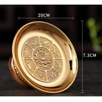 ราคา พานไหว้เจ้าโลหะสีทอง มี 2 ขนาด สีทอง พานใสดอกไม้ พานวางพระ พานดอกบัว (21525989275)