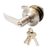 ราคา ลูกบิดประตู ลูกบิดก้านโยก ลูกบิดเขาควาย ก้านโยกเปิด ปิดประตู พร้อมล็อคในตัว กุญแจ3ชุด ครบชุด ก้านโยกสแตนเลส (23023385368)