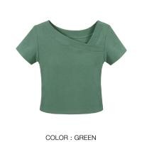 ราคา LORIOT เสื้อชั้นในเสื้อยืดสำหรับสตรียืดได้เสื้อเอวลอยเสื้อยืดแขนสั้นเซ็กซี่แบบลำลองเกาหลี SA1106 (7644958129)