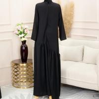ราคา IL23 ดำชุดเดรส เดรสอาบาย่าสีพื้น มีจีบหน้า ระบายแขน ระบายชายทรงพริ้วสวยๆ มีซิปหลัง อก 40 เอว 40 สพ 48 ยาว 58 นิ้ว เสื้อผ้ามุสลิม อิสลาม ฮิยาบ (17439222806)