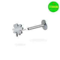 ราคา Lucky Clover Titanium Flatback Earring 1ชิ้น (23027701392)