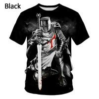 ราคา มาใหม่อัศวินเทมพลาร์เสื้อยืดผู้ชายพิมพ์ 3D Divine Cross Pattern Tshirts สําหรับผู้ชายลําลองบุคลิกภาพแขนสั้นเสื้อยืด (22565588631)