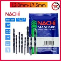 ราคา NACHI นาชิ L500 12 0 17 5MM ก้านตรง สำหรับเจาะงานทั่วไป ใช้ได้กับวัสดุหลายประเภ (21608723687)