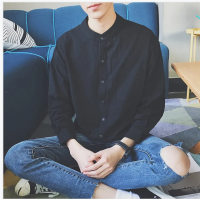 ราคา Mr Zeus แขนสามส่วน แขนยาวสองแบบเสื้อเชิ๊ตคอจีนสบายผ้าฝ้ายผ้าสีทึบมีสามสีที่ให้เลือกจากสีขาวสีดำสีเขียวเสื้อกันหนาวผชเสื้อแขนยาวชา (7218970022)