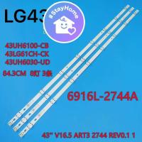 ราคา 43 V16 5 ART3 2744 REV0 1 1 LG 43UH6030 UD แถบไฟ 6916L 2744A 8 LED (22198357634)