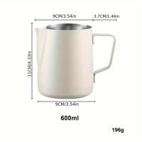 ราคา หยือกตีฟองนม เหยือกตีฟองนม มีสเกล 350ml 600ml ถ้วยตีฟองนม สแตนเลส เหยือกกาแฟ (22971097615)