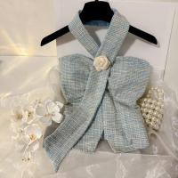 ราคา เสื้อกล้ามสายเดี่ยวคล้องคอเปิดไหล่สไตล์ฝรั่งเศสแนวชาแนลเสื้อเกาะอกเซ็กซี่สำหรับสาวแซ่บแบ๊วในฤดูร้อน2024ของผู้หญิง (21877517735)