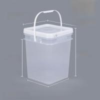 ราคา หนาขึ้น ถังพลาสติกทรงสี่เหลี่ยมพร้อมฝาปิด ถังน้ํา โปร่งแสง ถังสี่เหลี่ยมเล็กปิดผนึกสําหรับการตกปลาและน้ํา (22737373893)