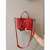 ราคา สีแดงไวน์retroแฟชั่น2024ใหม่ไนลอนdumpling Shapeกระเป๋าถือ หลากหลาย กระเป๋าสะพายcrossbodyสําหรับผู้หญิง (22706031973)