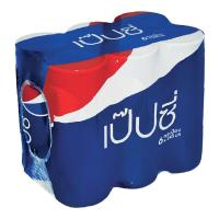 ราคา สินค้ามาใหม่ เป๊ปซี่ สลิมแคน น้ำอัดลม 245 มล แพ็ค 6 กระป๋อง Pepsi Slim Can 245 ml x 6 Cans ล็อตใหม่มาล่าสุด สินค้าสด มีเก็บเงินปลายทาง (16362079029)