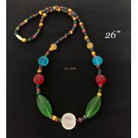 ราคา สร้อยคอลูกปัดโบราณ สร้อยคอลูกปัดทวารวดี ลูกปัดสวยงาม (22608846219)