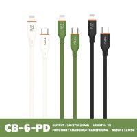ราคา TOTU CB 6 CC CB 6 L CB 6 PD CB 6 T สายชาร์จเร็ว SILICONE DATA CABLE ความยาว 1 เมตร รับประกัน 1 ปี (22779242602)