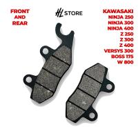 ราคา ผ้าเบรค Kawasaki Ninja250 Ninja300 Ninja400 Z250 Z300 Z400 Versys300 Boss175 W800 ด้านหน้า หลัง ชุด คาวาซากิ (22922947190)