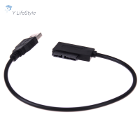 ราคา Local Delivery Y LifeStyle USB ถึง7 6 13Pin Slim SATA IDE CD DVD ROM Optical Drive CABLE ADAPTER (22520080621)