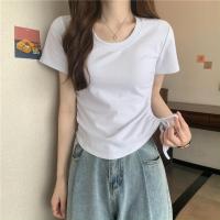 ราคา ฤดูร้อน ผู้หญิง เสื้อยืดแขนสั้น เดนิม โดยรวม มินิเดรส สูง เอว Ultra กระโปรงสั้น ลำลอง ชุดทํางาน คอกลม เสื้อท่อนบน (21965685085)
