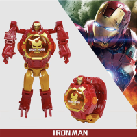 ราคา นาฬิกาดิจิตอลหุ่นยนต์รูปทรงหุ่นยนต์ดิจิตอลการเปลี่ยนแปลงแบบดิจิตอลแบทแมน ไอรอนแมน กัปตันอเมริกา (22832309579)