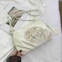 ราคา GF1901 กระเป๋าสะพายไหล่ อัดพีชสไตล์จีน สายปรับสั้นยาวได้ พร้อมส่งจากไทย (22754629410)