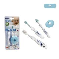 ราคา Lucky baby เซ็ตแปรงสีฟันเด็ก 3 step รวม 3 ด้าม พร้อมแผ่นกันสำลัก BPA FREE สำหรับเด็ก 6 เดือนขึ้นไป รุ่น TOORIE (21719400528)