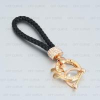 ราคา พรีเมี่ยมฝังเพชร Keyfob สร้างสรรค์เรียบง่ายทำด้วยมือถักเชือกพวงกุญแจรถ (21718933890)