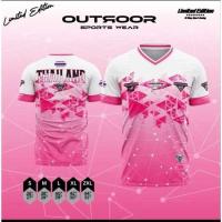 ราคา OUTDOOR เสื้อกีฬาคอวี พร้อมส่ง 6 สี ผ้าไมโครนุ่มลื่น (22985976101)