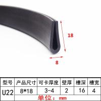 ราคา U shaped ยางขอบแถบป้องกันแผ่นเหล็ก Clamp Slot ซีลฉนวนกันความร้อน Crashproof แก้วแทรกสําหรับเครื่องมือฮาร์ดแวร์ (20475686532)