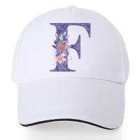 ราคา หมวกเบสบอล หมวกกอล์ฟแบบปรับได้ พิมพ์ลายดอกไม้สีม่วง ฮิปฮอป Trucker หมวกกันแดด หมวก (22297339105)