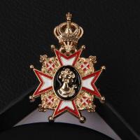 ราคา เข็มกลัดติดหน้าอกผู้ชายสไตล์ญี่ปุ่นแฟชั่นเกาหลีย้อนยุคเข็มกลัดผู้หญิงโลหะผสมเหรียญเครื่องประดับชุดสูทเสื้อคลุมมงกุฎ (21109516888)