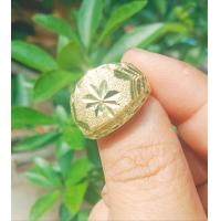 ราคา แหวนโต๊ะกังลายทอง ตัดลายจิกเพรช เหลืองแท้ 100 ไม่ชุบสีสามารถใส่ติดตัวโดนแป้งโดนครีมได้ไม่ลอก ขัดทำความสะอาดด้วยน้ำยาล้างจานน้ำมะขามน้ำมะนาวซันไลต์ได้ยิ่งขัดยิ่งเงางามยิ่งขัดยิ่งสวย (21603349007)