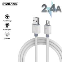 ราคา Hensawa สายชาร์จเร็ว USB to Micro Type c ip ios 2 4A 1m วัสดุ PVC นุ่มนิ่ม สีขาว รุ่น US5095 มาตรฐาน Fast Charge Cable Sync ชาร์จไว ทนทาน สายนุ่มพิเศษ (22285379551)