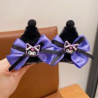 ราคา Kawaii Sanrios Kuromi Hand Made สีดําสีม่วงแถบคาดศีรษะ Kc Lolita อุปกรณ์เสริมผม Cane สาวการ์ตูน Jk Bow Hairpin Headdress (22449980355)