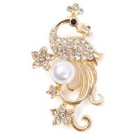 ราคา On sale เข็มกลัดนกยูงไข่มุกพลอยเทียมเข็มกลัดนกยูงคริสตัลคลาสสิกสำหรับผู้หญิงจัดเลี้ยงเครื่องแต่งกายงานแต่งงานเครื่องประดับแฟชั่น (22300429172)