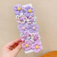 ราคา Childrens flower elastic band set cute flower headband for girls to tie hair without damaging hair accessories high elasticity and good baby headband (22769774715)