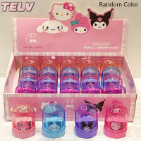 ราคา TELV กบเหลาดินสอสองรูสำหรับนักเรียนอุปกรณ์การเรียนที่เหลาดินสอ Hello Kitty Kuromi Cinnamoroll (22568664715)