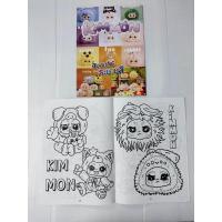 ราคา สมุดระบายสี ลายการ์ตูน ลากเส้นต่อจุด และหัดคัด ก ไก่ (22606248371)