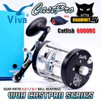 ราคา รอกตกปลา รอกทรงกลม NEW VIVA CASTPRO 5000 6000 RC LC มีทั้งหมุนซ้ายและหมุนขวา (22583547699)