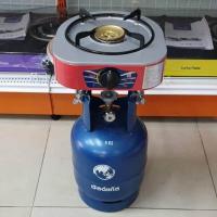 ราคา LUCKY FLAME เตาแก๊สลัคกี้เฟลม รุ่น PN 101P พร้อมถังเวิลด์ 4 กก ไม่รวมน้ำแก๊ส ขาตั้งอยู่ใต้ฝาสีเทา (17192957570)