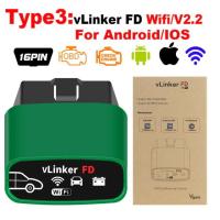 ราคา Vgate Vgate vLinker FD ELM327 V2 2 Bluetooth 3 0 BLE 4 0 WiFi For FORScan OBD2 Car Diagnostic Scanner Auto Tool (9092596543)