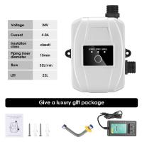 ราคา ปั้มน้ำอัตโนมัติ ปั๊มน้ำเพิ่มแรงดันในครัวเรือน กำลังไฟ 180 แรงดันไฟ 24V ปลอดภัยสำหรับการติดตั้งในห้องน้ำน้ำ เพิ่มแรงดันน้ำ shower booster pump บูสเตอร์ปั๊มในครัวเรือน เครื่องทำ (22745062495)