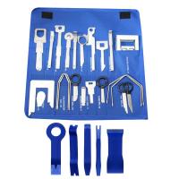ราคา NUQR 38Pc Radio Removal Tools Car Stereo Radio Removal Tools Audio Navigation CD Player Stereo Release Door Panel Remover Kit W 5 PC Audio Tools (22194130450)