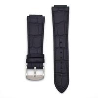 ราคา สายนาฬิกาหนังแท้เหมาะสำหรับ Maserati Maserati 24มม r8821108025ปากนูนสำหรับผู้ชาย (11534043695)